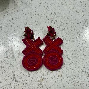 Pink Beaded Earrings